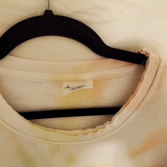 Crop tie-dyed sweater with raw edges - Picture 3 of 6